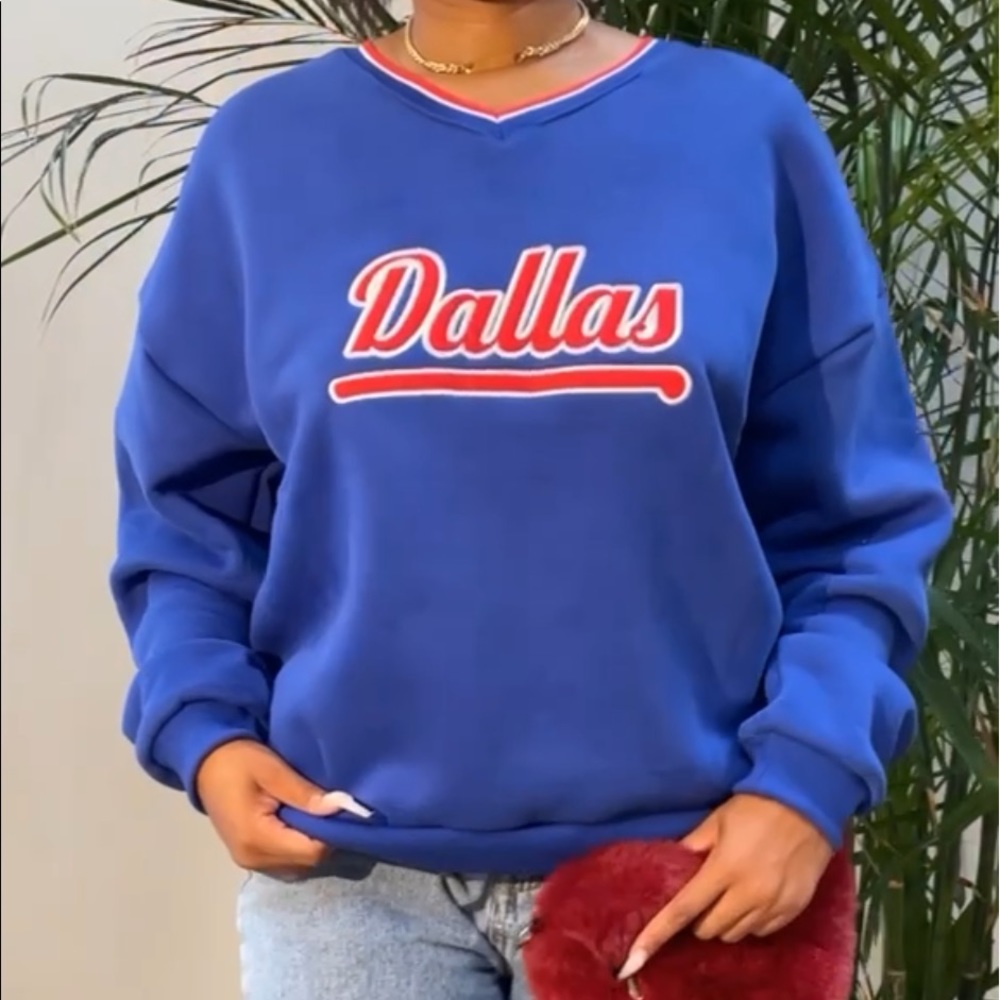 The Editked Blue Dallas Sweatshirt